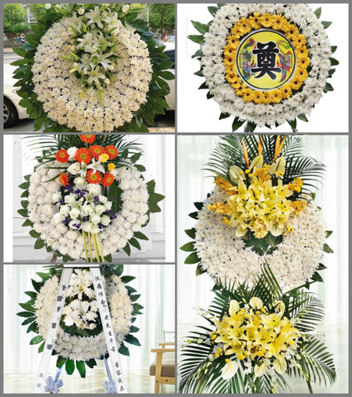广西梧州蒙山县文圩镇花圈速递